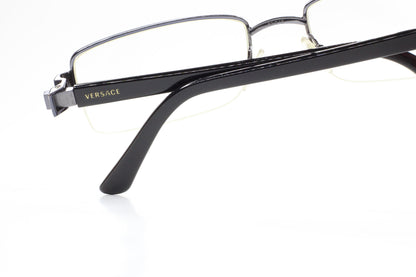 Versace VE1183 1255 Black Semi Rimless Metal Luxury Italy Eyeglasses -Ma Optical Frames ABC Optical Eyeglasses