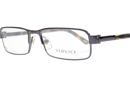 Versace VE1181 1267 Gunmetal Grey Metal Luxury Italy Eyeglasses -Ma Optical Frames ABC Optical Eyeglasses