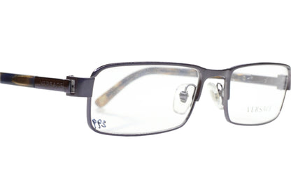 Versace VE1181 1267 Gunmetal Grey Metal Luxury Italy Eyeglasses -Ma Optical Frames ABC Optical Eyeglasses