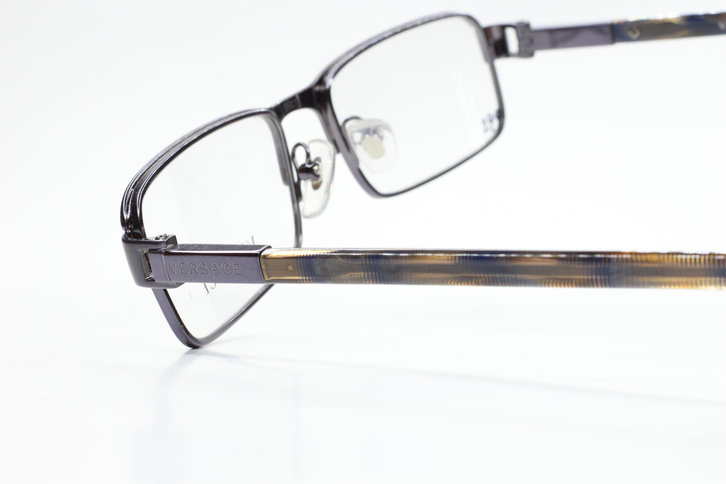 Versace VE1181 1267 Gunmetal Grey Metal Luxury Italy Eyeglasses -Ma Optical Frames ABC Optical Eyeglasses