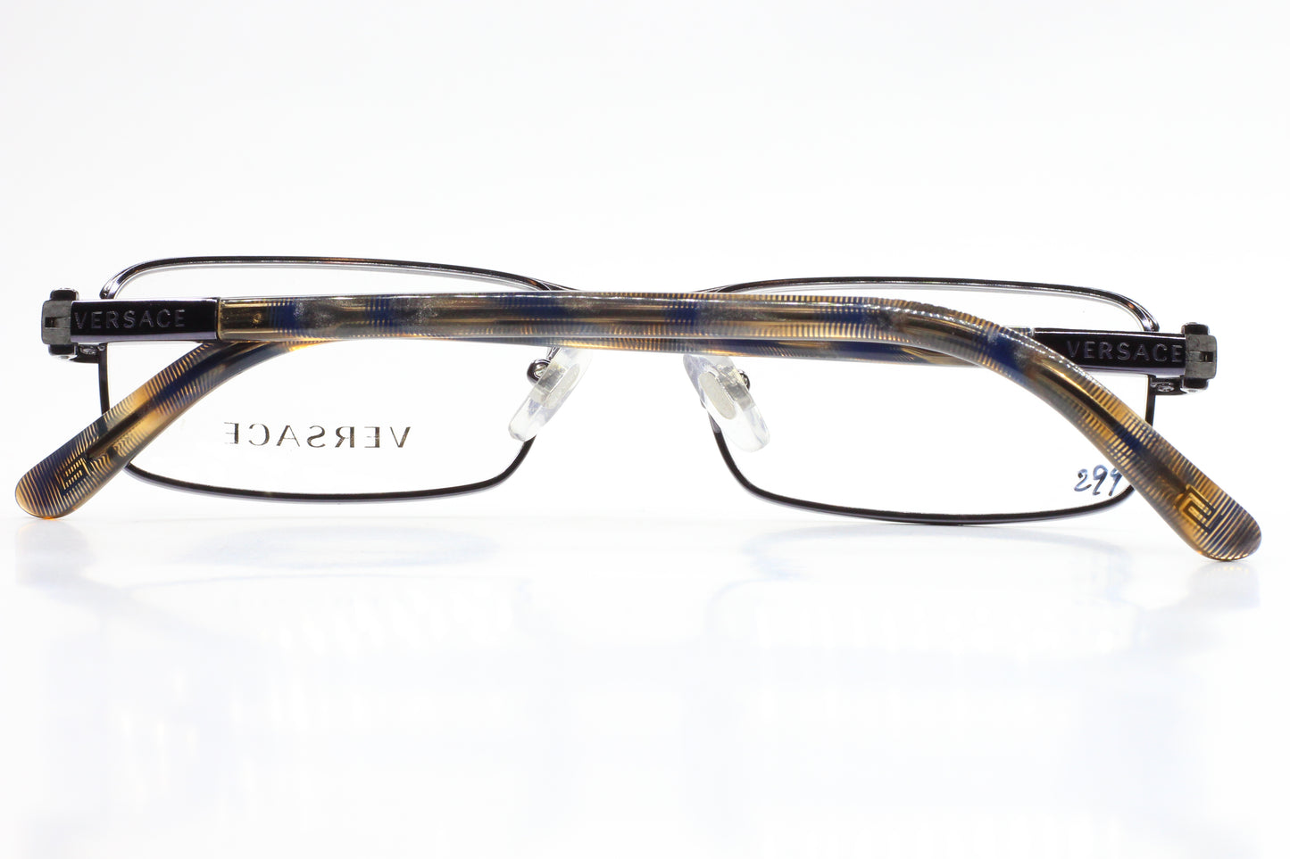 Versace VE1181 1267 Gunmetal Grey Metal Luxury Italy Eyeglasses -Ma Optical Frames ABC Optical Eyeglasses