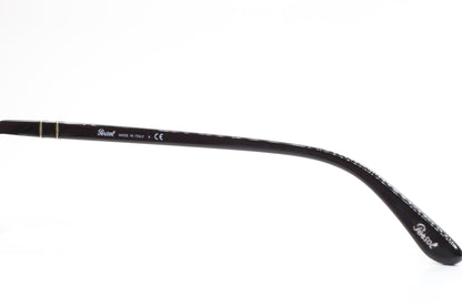 Persol PO2419V 986 Black Silver Semi Rimless Italy Eyeglasses -Ma Optical Frames ABC Optical Eyeglasses