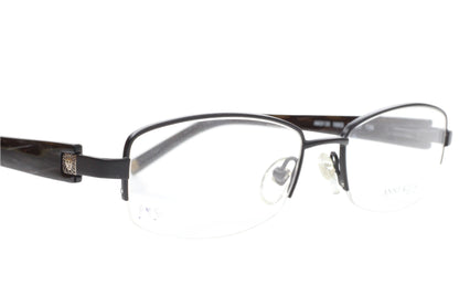 Anne Klein AK9130 566S Black Metal Semi-Rimless Luxury Eyeglasses -Wo Optical Frames ABC Optical Eyeglasses