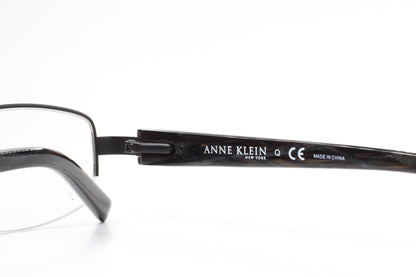 Anne Klein AK9130 566S Black Metal Semi-Rimless Luxury Eyeglasses -Wo Optical Frames ABC Optical Eyeglasses