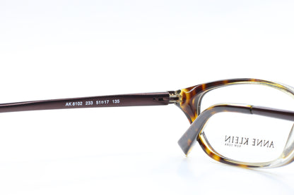 Anne Klein AK8102 233 Brown Tortoise Acetate Luxury Eyeglasses -Wo Optical Frames ABC Optical Eyeglasses