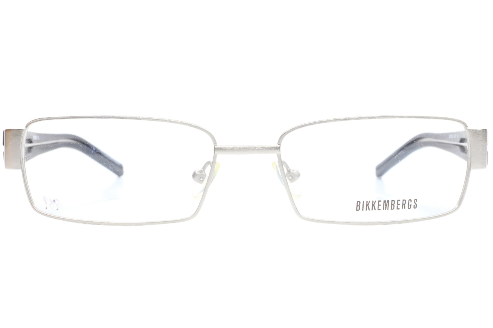 Bikkembergs BK11004 Silver Black Metal Luxury Italy Eyeglasses -Ma 55-17-135 Silver Metal Optical Frames ABC Optical Eyeglasses