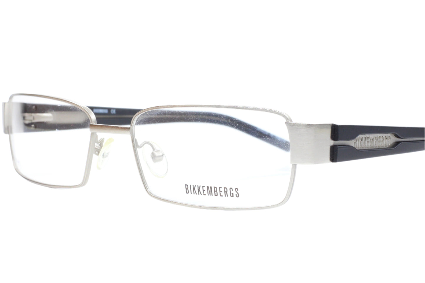 Bikkembergs BK11004 Silver Black Metal Luxury Italy Eyeglasses -Ma Optical Frames ABC Optical Eyeglasses