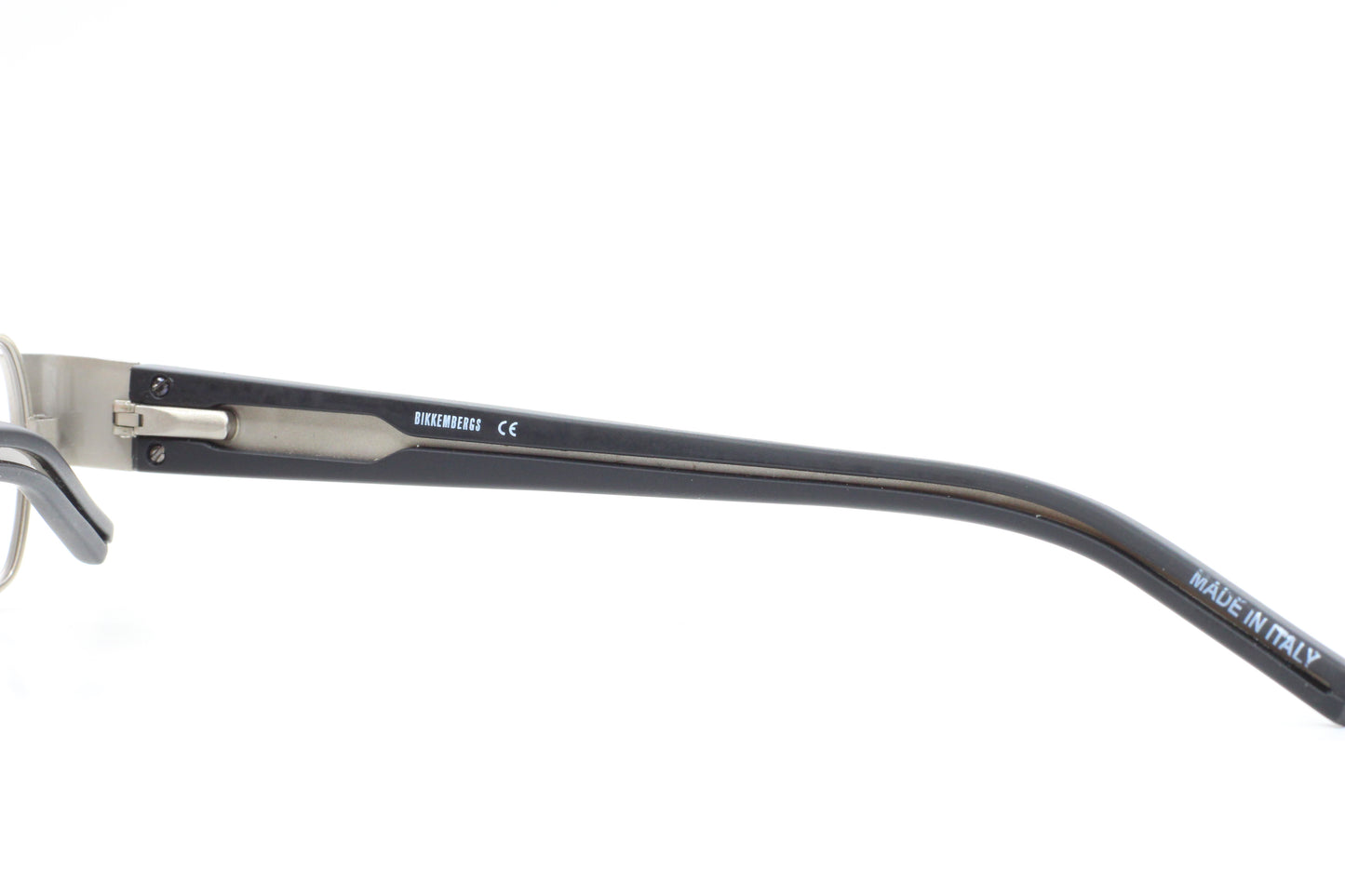 Bikkembergs BK11004 Silver Black Metal Luxury Italy Eyeglasses -Ma Optical Frames ABC Optical Eyeglasses