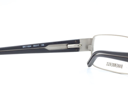 Bikkembergs BK11004 Silver Black Metal Luxury Italy Eyeglasses -Ma Optical Frames ABC Optical Eyeglasses