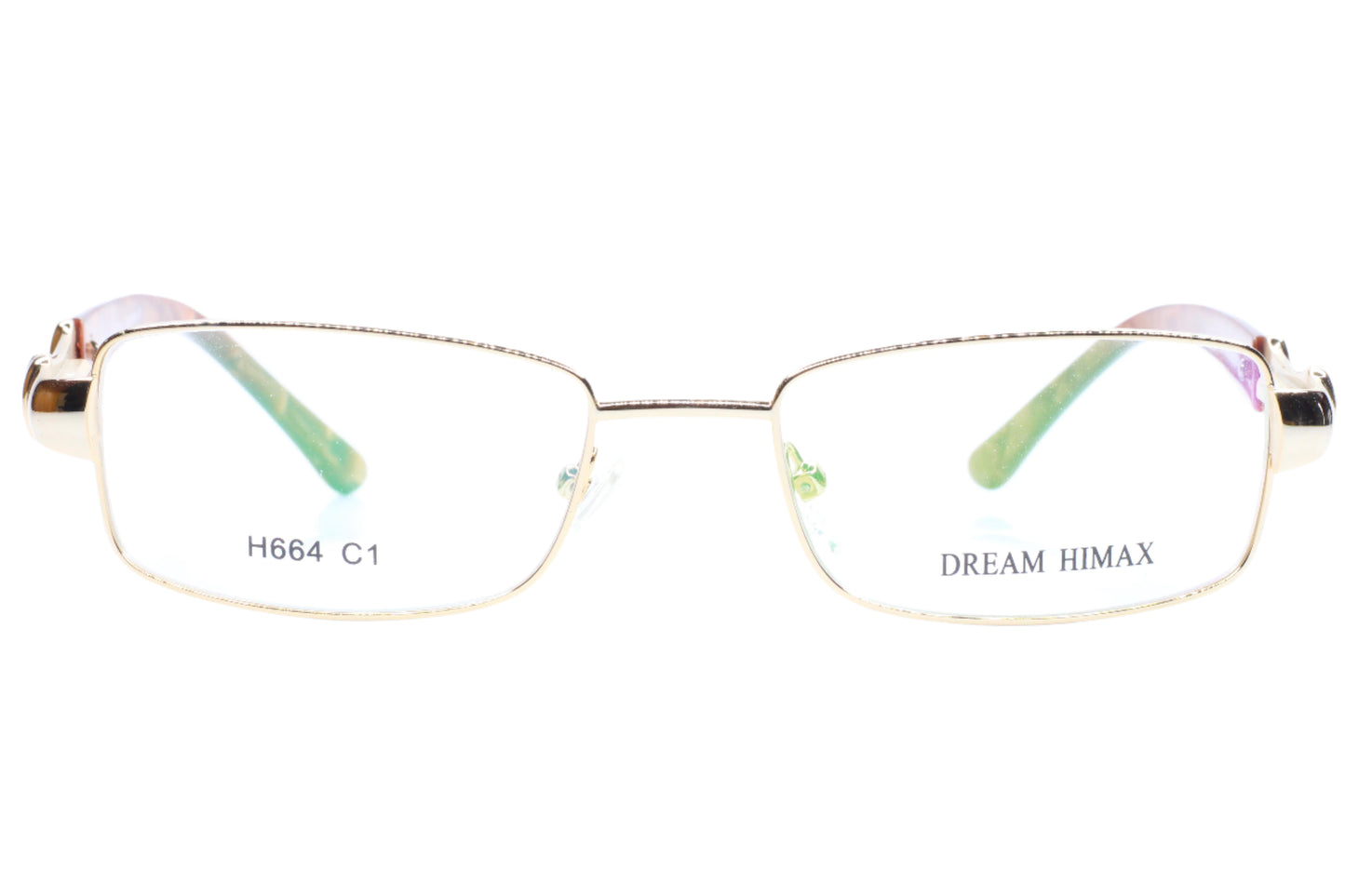 Dream Himax H664 Gold Metal Italy Design Eyeglasses 50mm -Wo 50-18-135 Gold Metal Optical Frames ABC Optical Eyeglasses