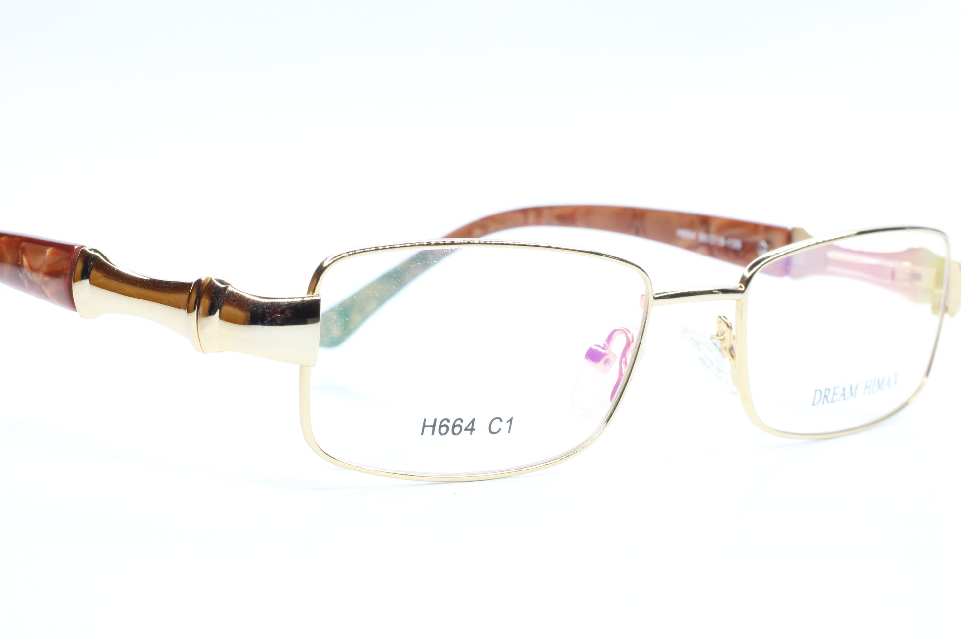 Dream Himax H664 Gold Metal Italy Design Eyeglasses 50mm -Wo Optical Frames ABC Optical Eyeglasses