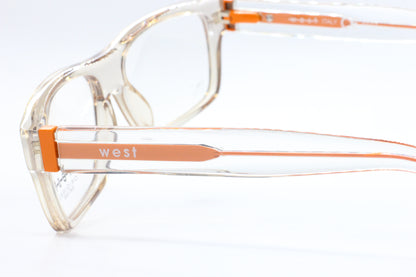 West 99492 C.2 Crystal Clear Acetate Designer Italy Eyeglasses -Ma Optical Frames ABC Optical Eyeglasses