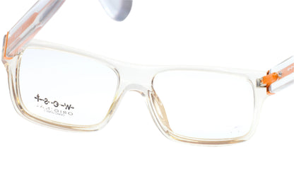 West 99492 C.2 Crystal Clear Acetate Designer Italy Eyeglasses -Ma Optical Frames ABC Optical Eyeglasses