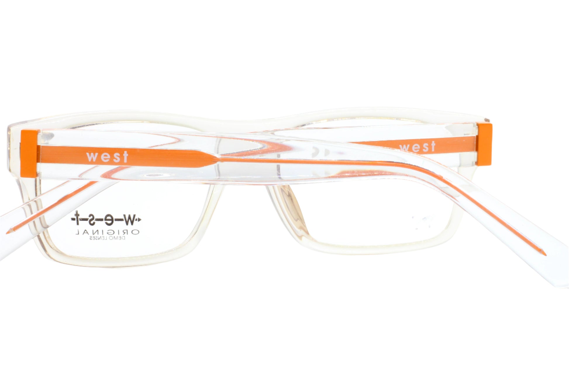 West 99492 C.2 Crystal Clear Acetate Designer Italy Eyeglasses -Ma Optical Frames ABC Optical Eyeglasses