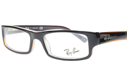 Ray-Ban RB5246 5091 Black Orange Designer Italy Eyeglasses -Wo Optical Frames ABC Optical Eyeglasses