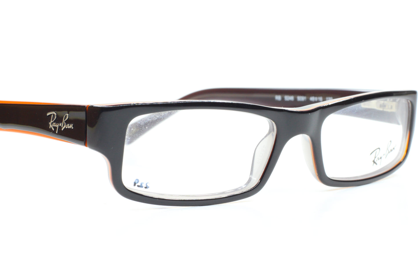 Ray-Ban RB5246 5091 Black Orange Designer Italy Eyeglasses -Wo Optical Frames ABC Optical Eyeglasses