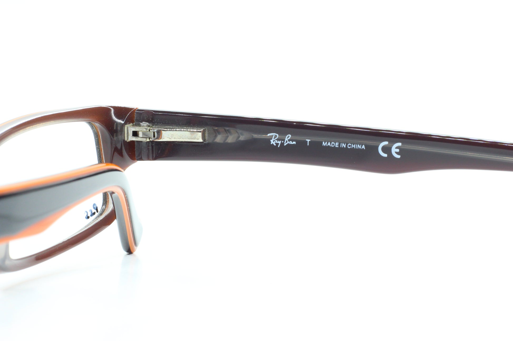 Ray-Ban RB5246 5091 Black Orange Designer Italy Eyeglasses -Wo Optical Frames ABC Optical Eyeglasses