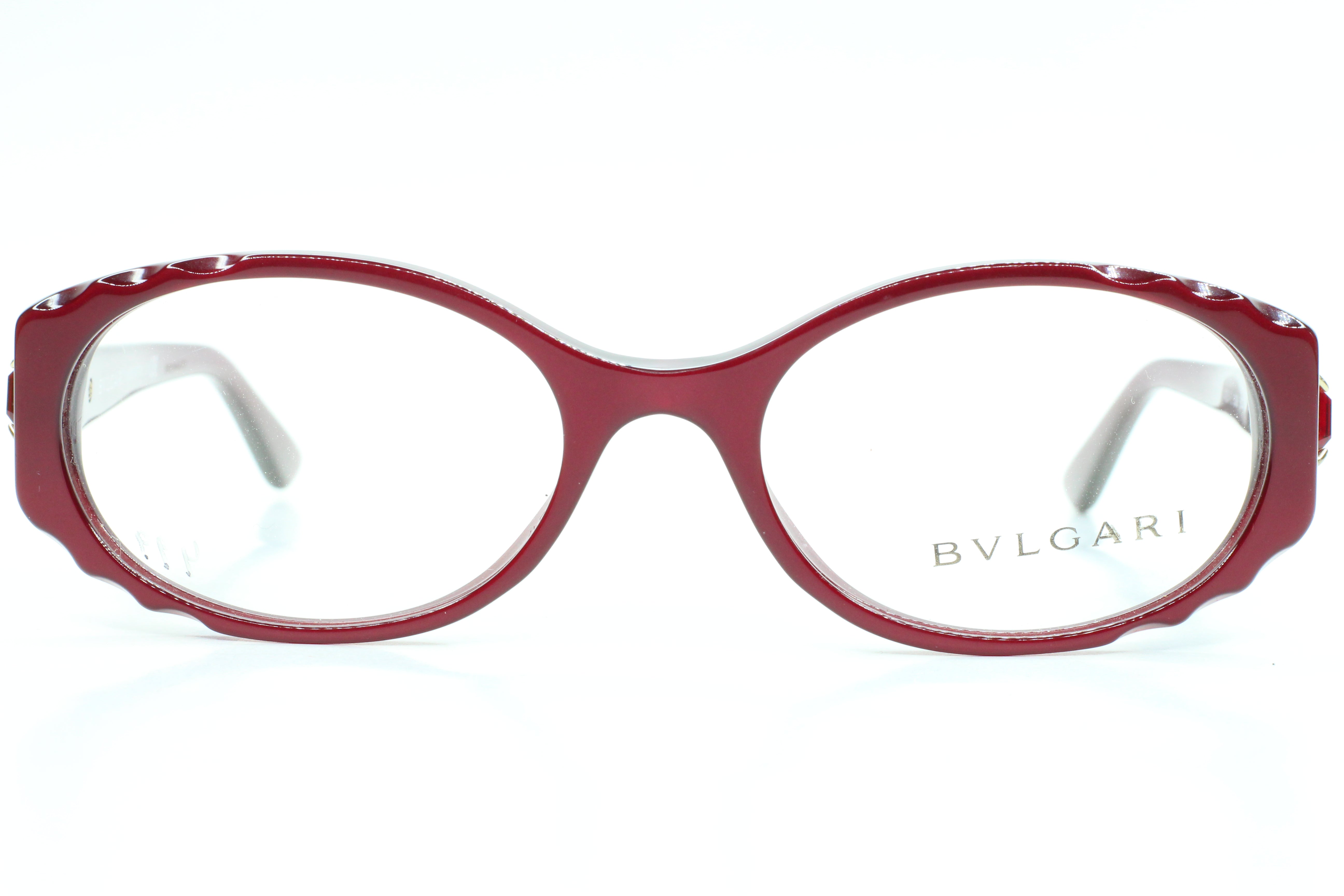 Bvlgari BV4054B 5112 Burgundy Purple Crystal Luxury Italy