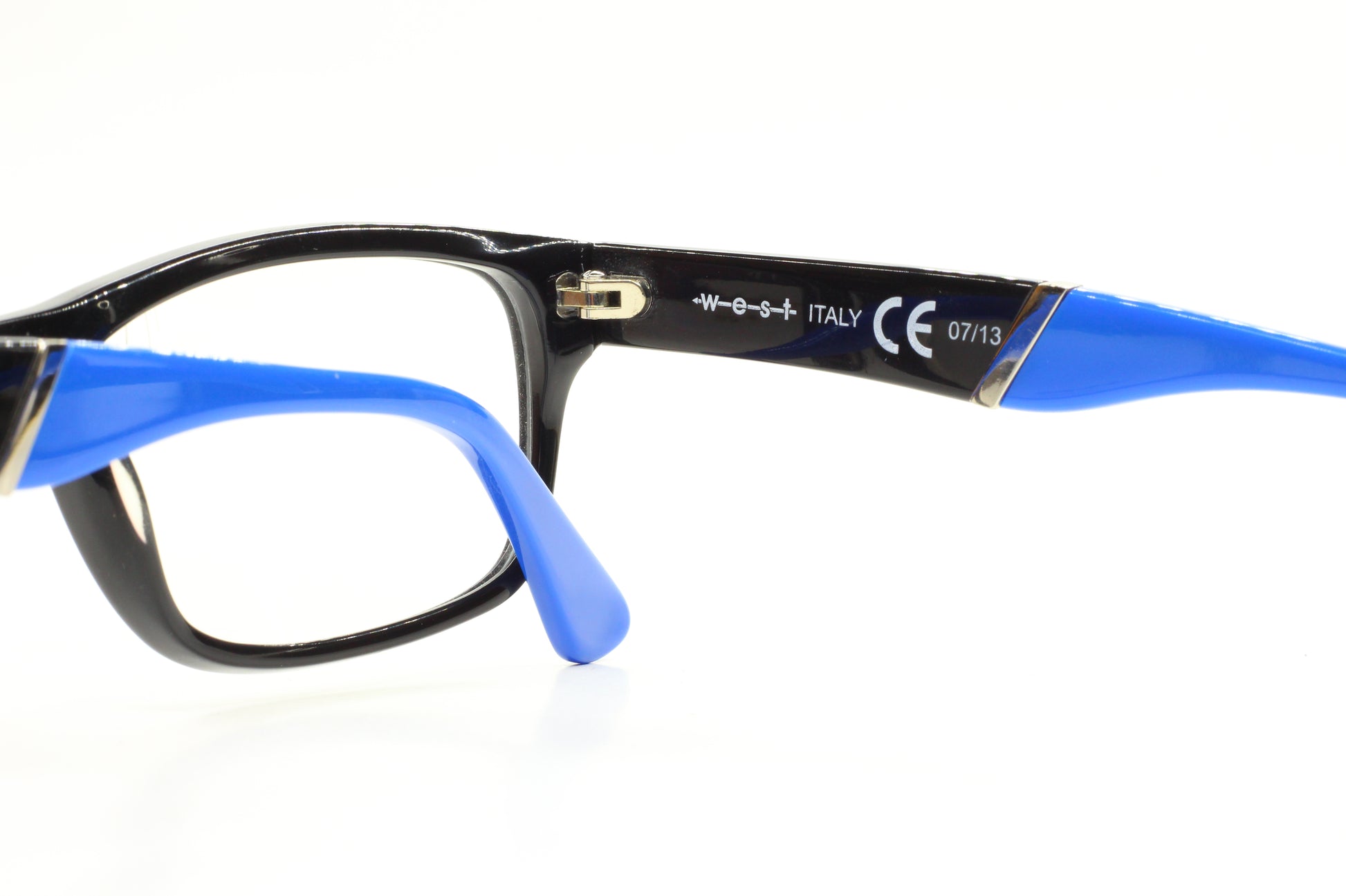 West 99494 C3 Black Blue Acetate Designer Italy Eyeglasses -Ma Optical Frames ABC Optical