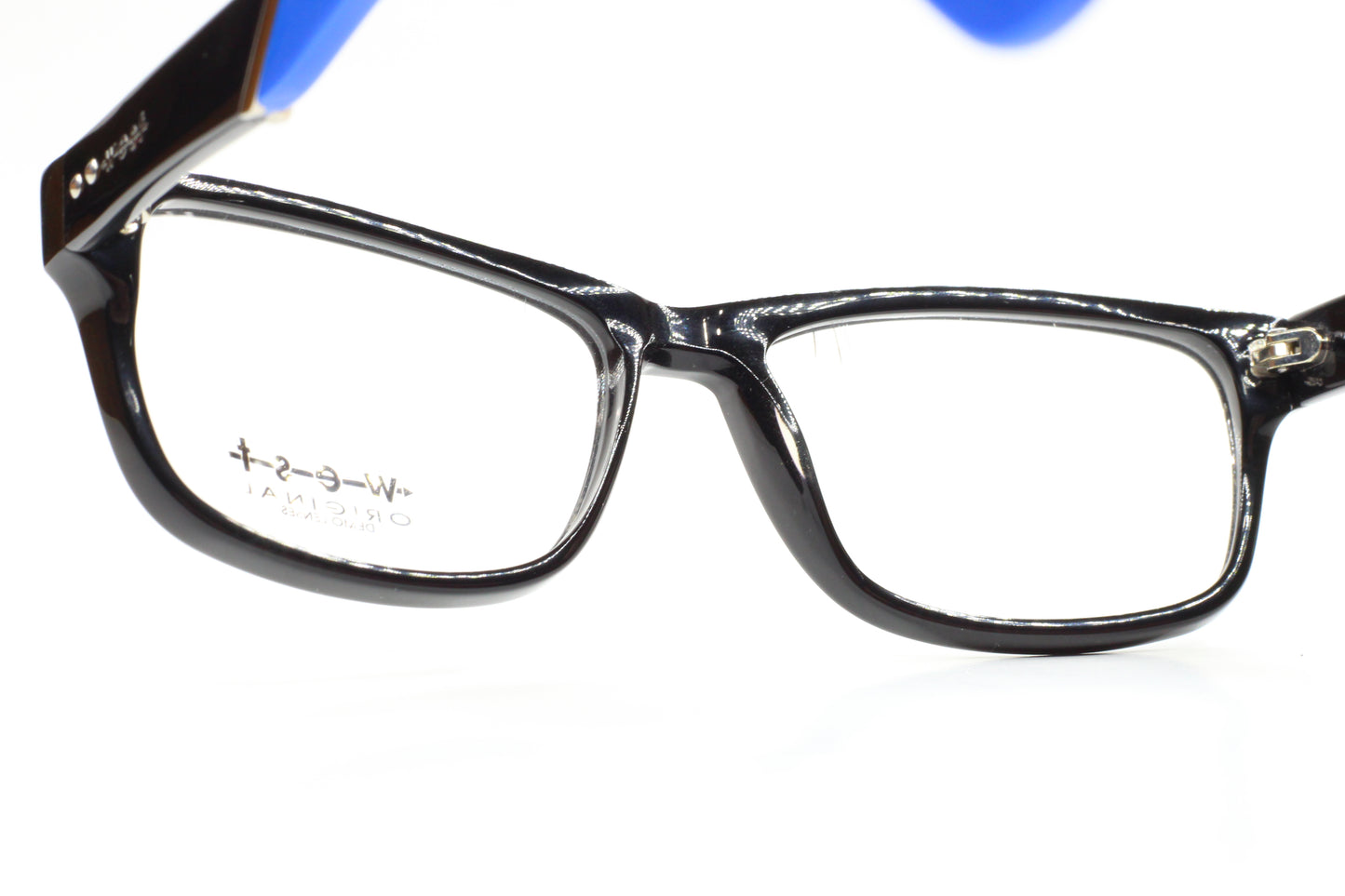 West 99494 C3 Black Blue Acetate Designer Italy Eyeglasses -Ma Optical Frames ABC Optical