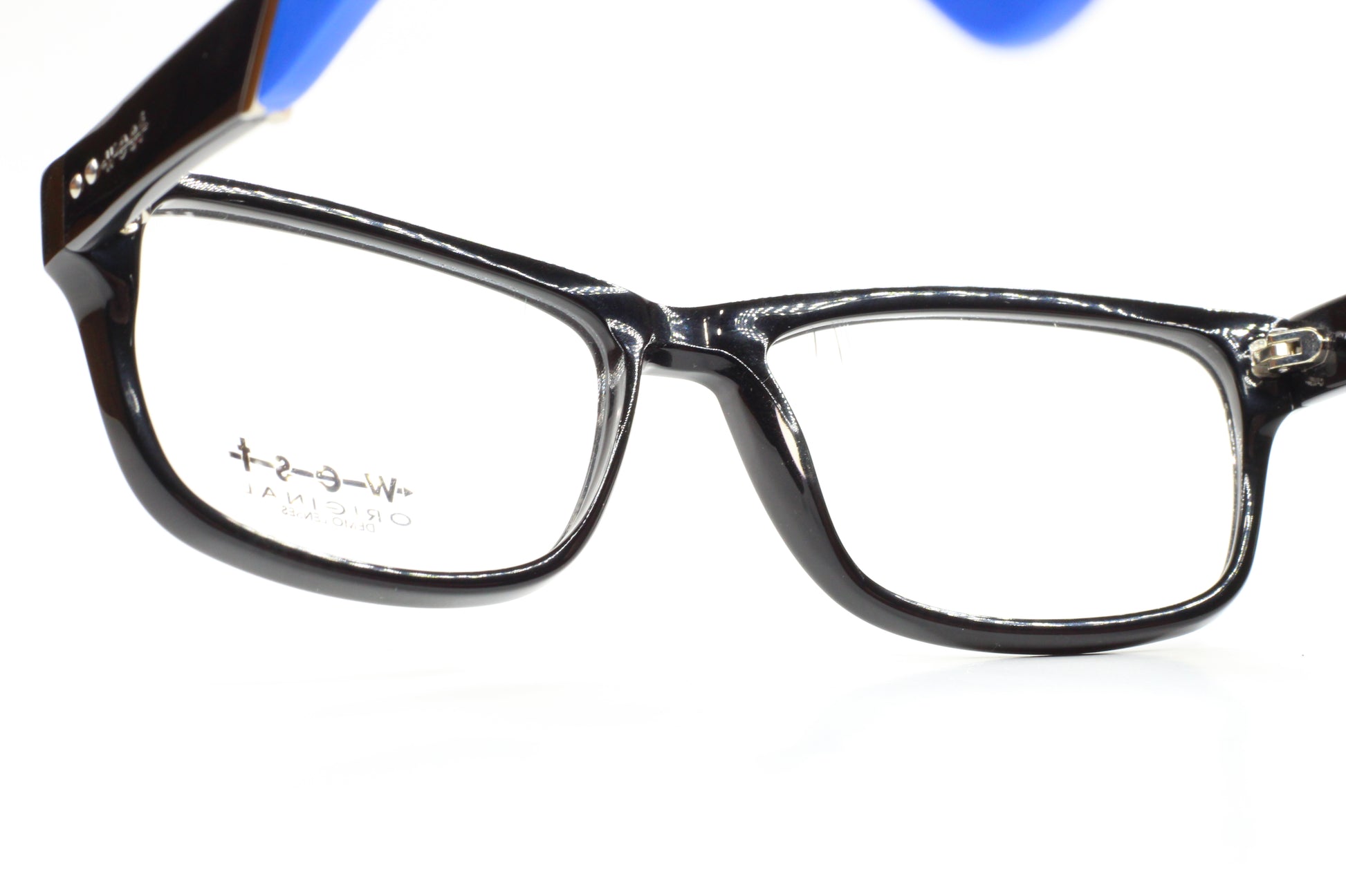 West 99494 C3 Black Blue Acetate Designer Italy Eyeglasses -Ma Optical Frames ABC Optical