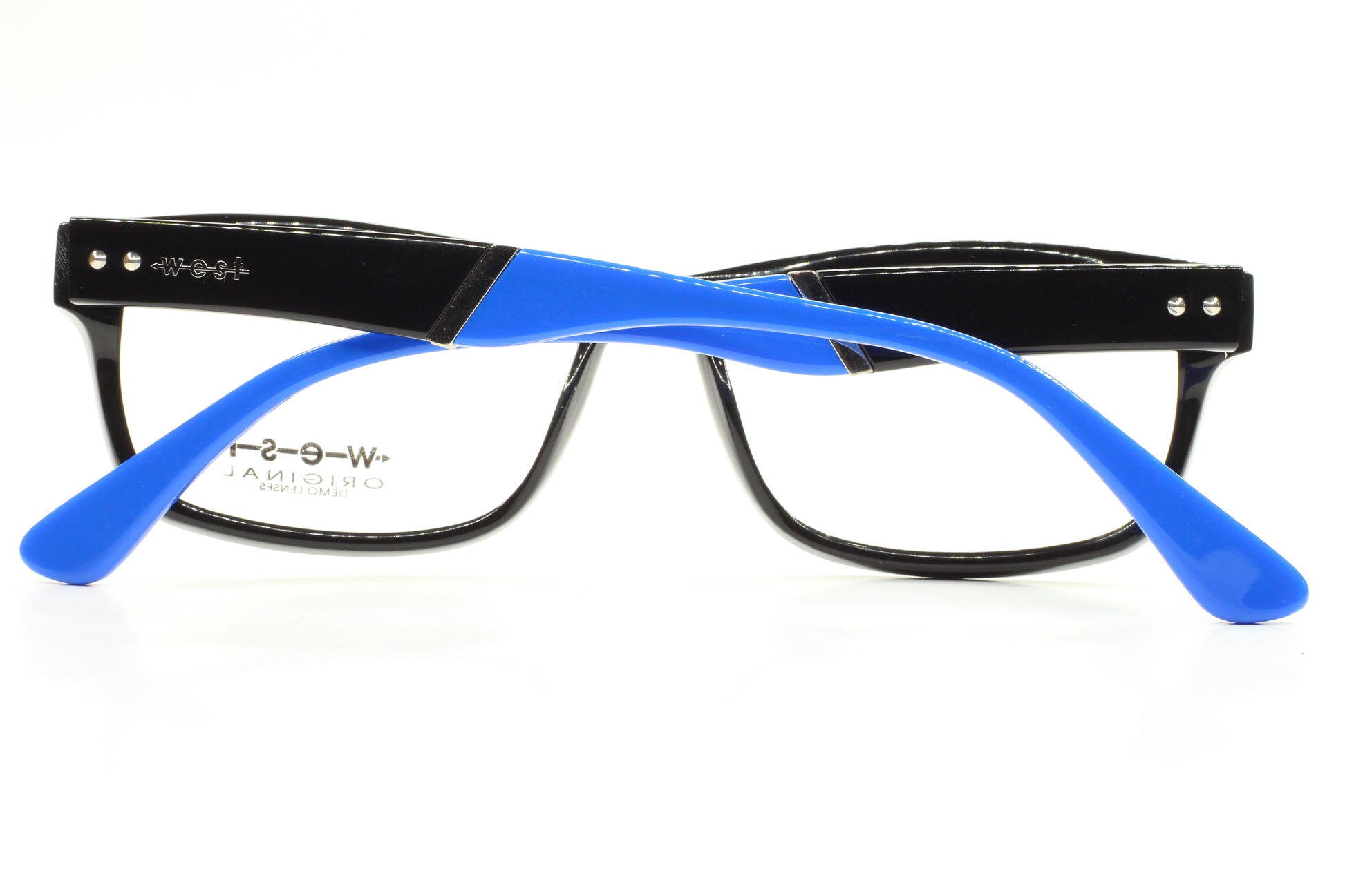 West 99494 C3 Black Blue Acetate Designer Italy Eyeglasses -Ma Optical Frames ABC Optical