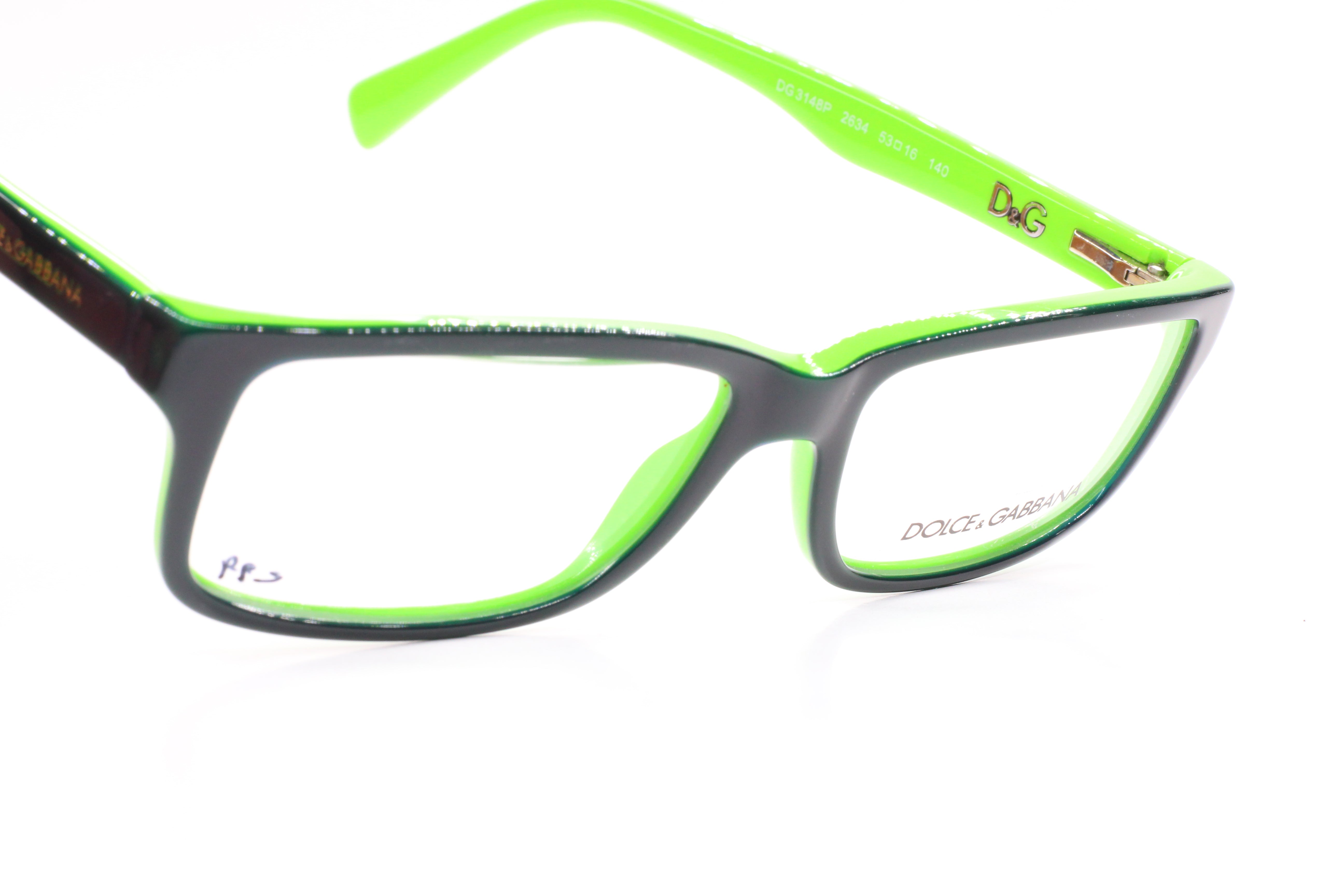 Dolce & Gabbana DG3148P 2634 Green Designer Italy Eyeglasses -Ma
