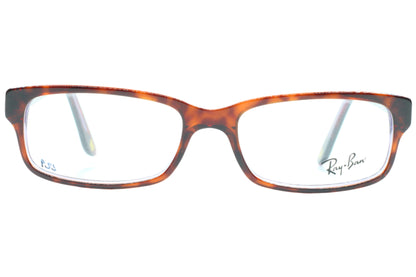Ray-Ban RB5187 2442 Brown Tortoise Purple Acetate Designer Italy Eyeglasses -Wo 52-16-140 Brown Tortoise Acetate Optical Frames ABC Optical Eyeglasses