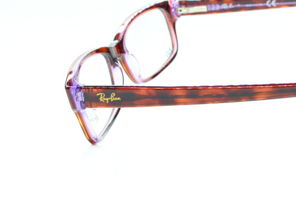 Ray-Ban RB5187 2442 Brown Tortoise Purple Acetate Designer Italy Eyeglasses -Wo Optical Frames ABC Optical Eyeglasses