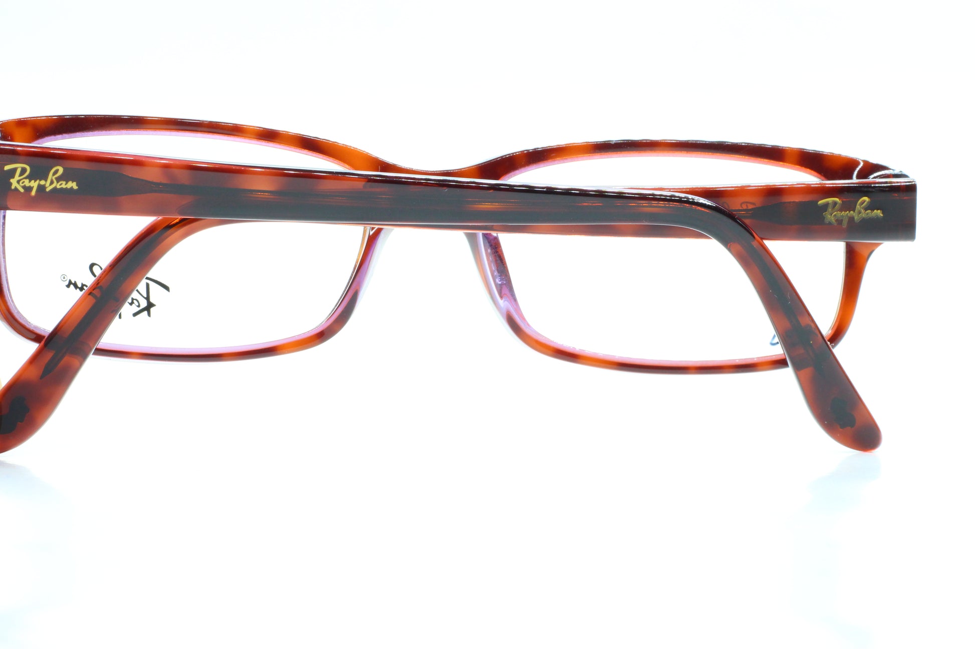 Ray-Ban RB5187 2442 Brown Tortoise Purple Acetate Designer Italy Eyeglasses -Wo Optical Frames ABC Optical Eyeglasses