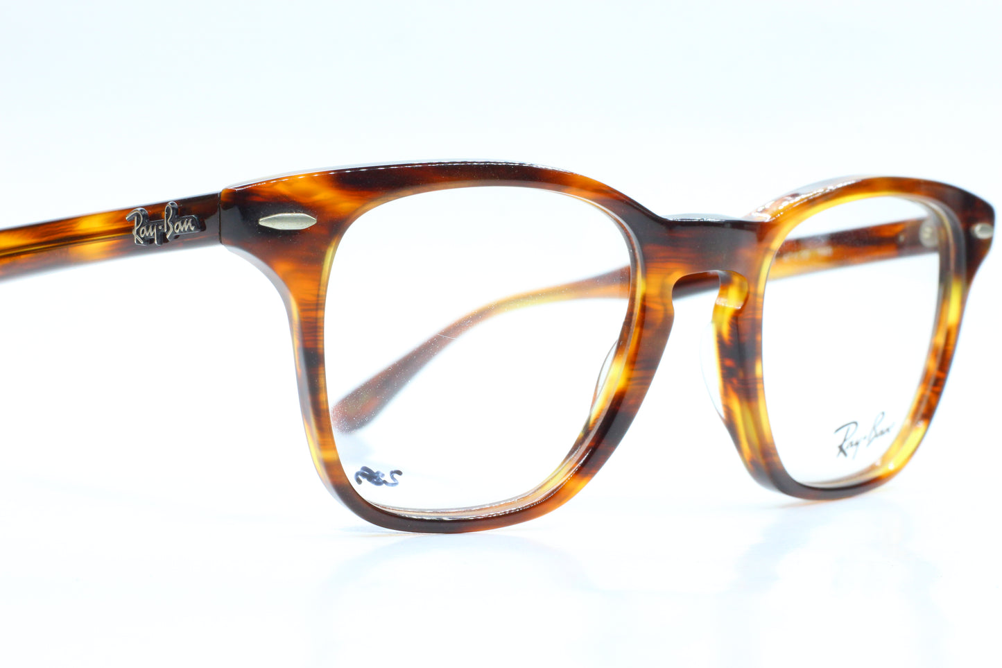Ray-Ban RB5244 5043 Icons Brown Wayfarer Designer Italy Eyeglasses -Ma Optical Frames ABC Optical Eyeglasses