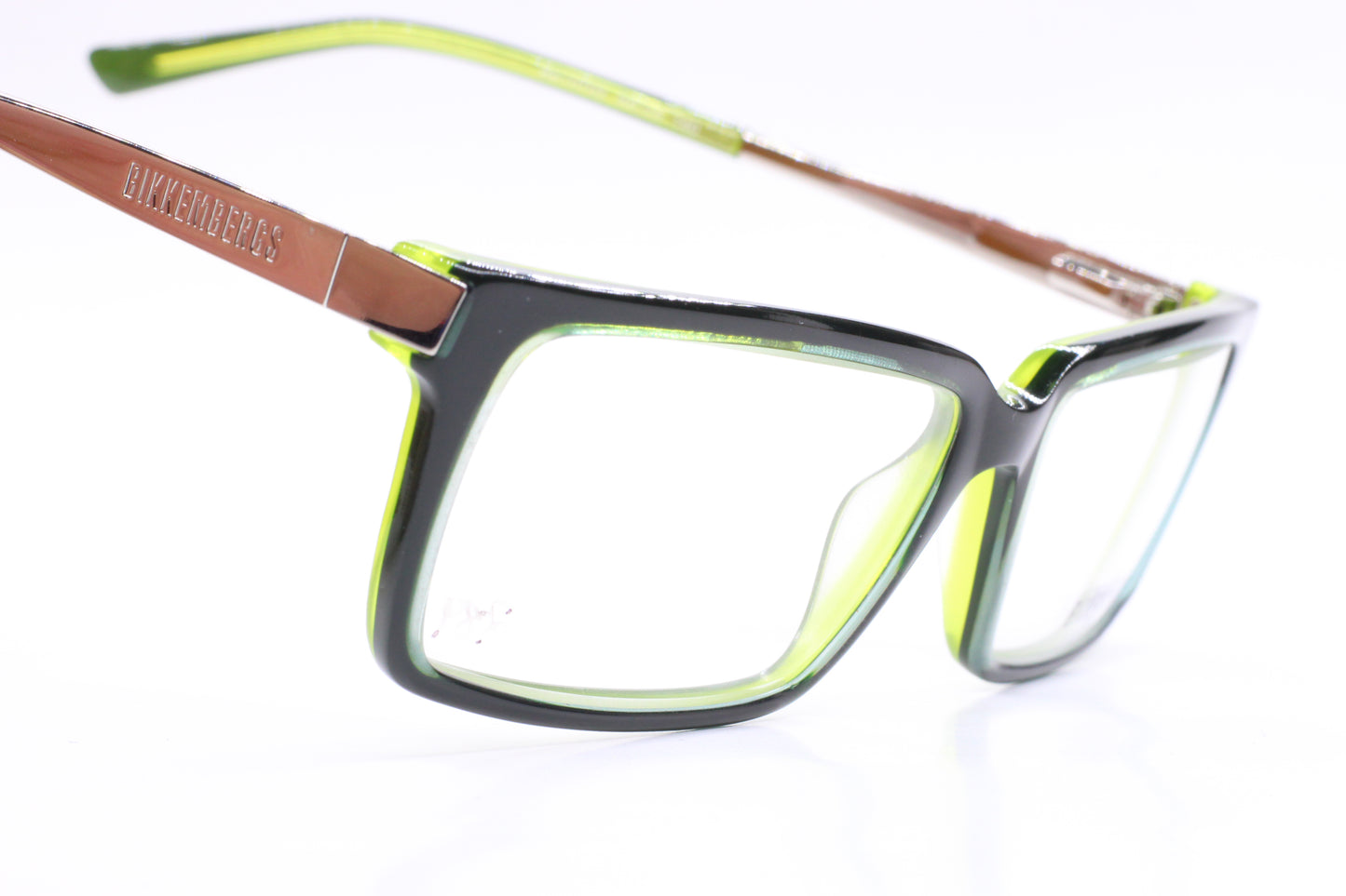 Bikkembergs BK15702 Dark Green Silver Designer Italy Eyeglasses