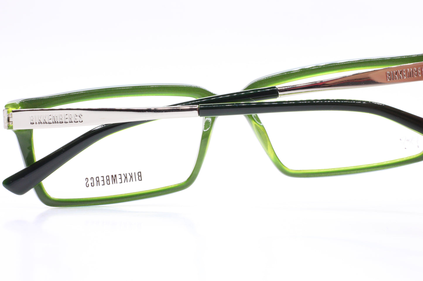 Bikkembergs BK15702 Dark Green Silver Designer Italy Eyeglasses