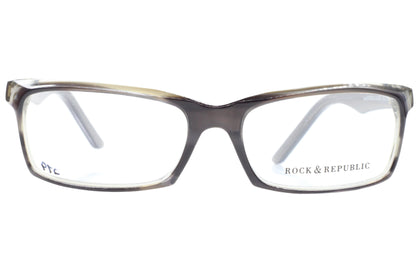 Rock & Republic RR009-02 B02 Black Gray Designer Italy Eyeglasses