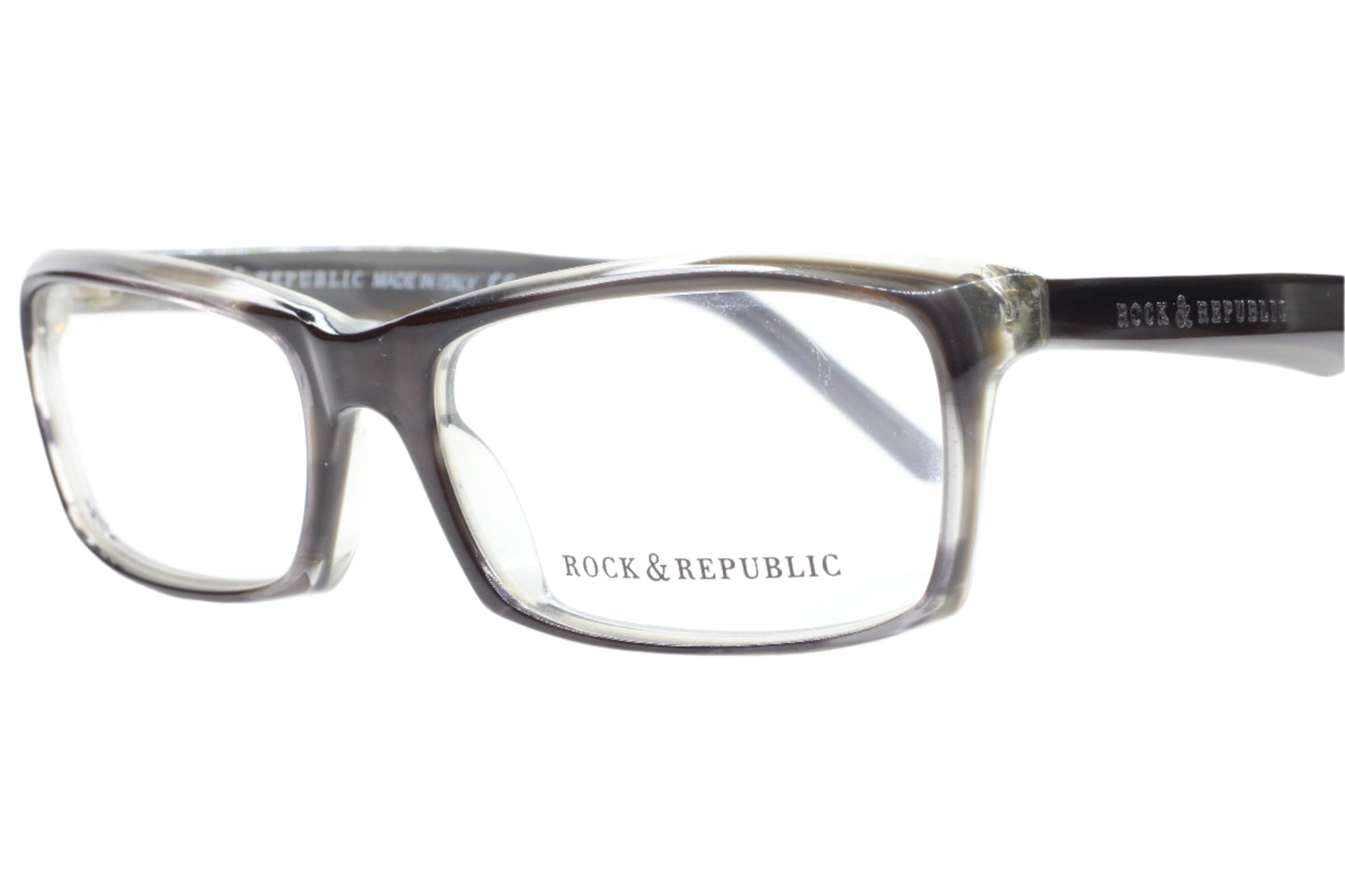 Rock & Republic RR009-02 B02 Black Gray Designer Italy Eyeglasses