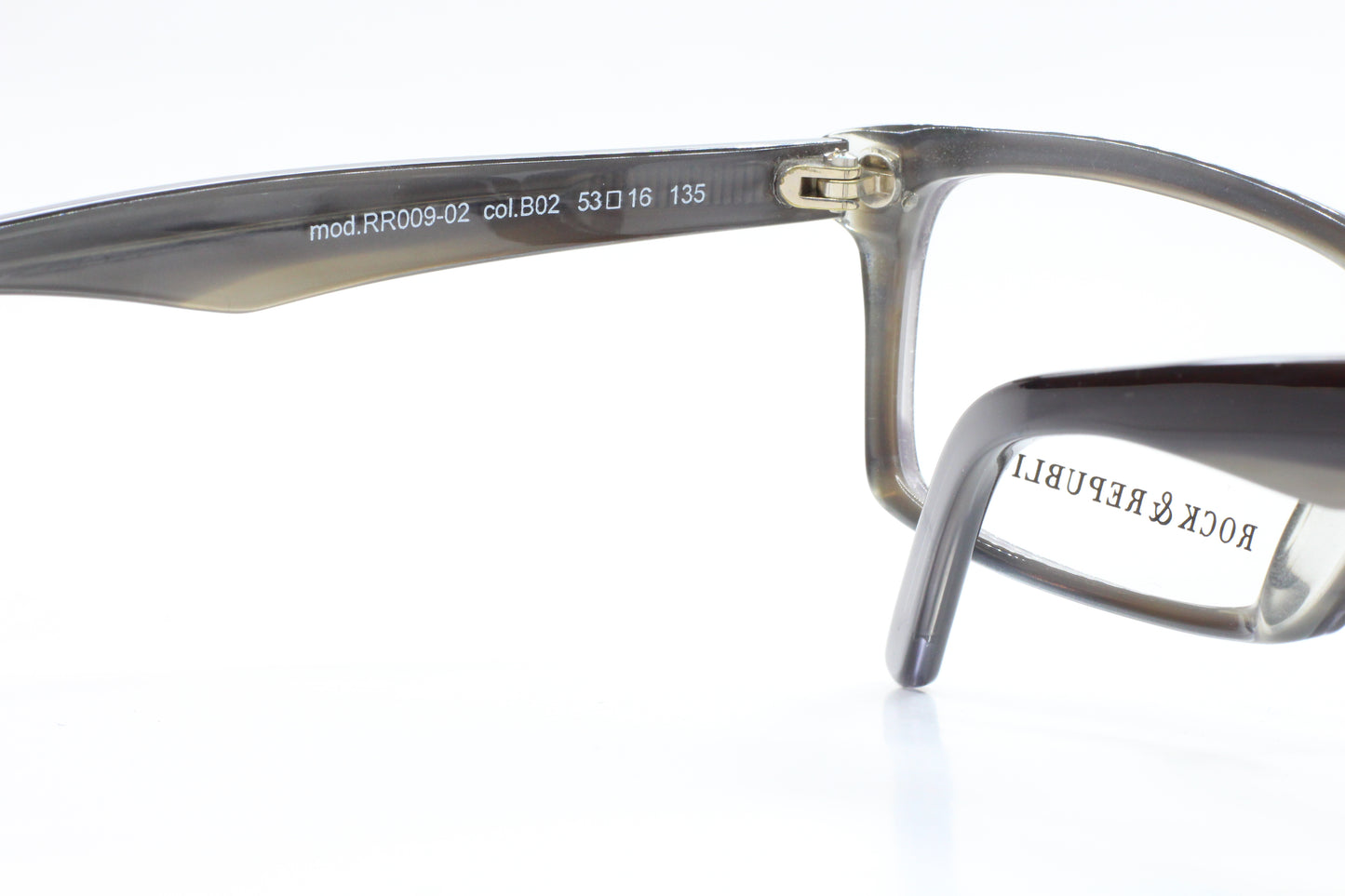 Rock & Republic RR009-02 B02 Black Gray Designer Italy Eyeglasses