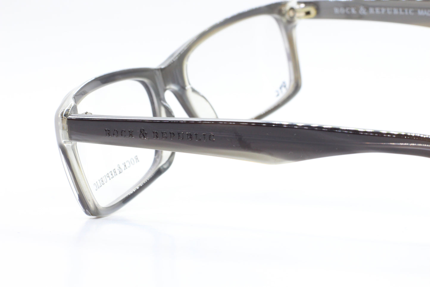 Rock & Republic RR009-02 B02 Black Gray Designer Italy Eyeglasses