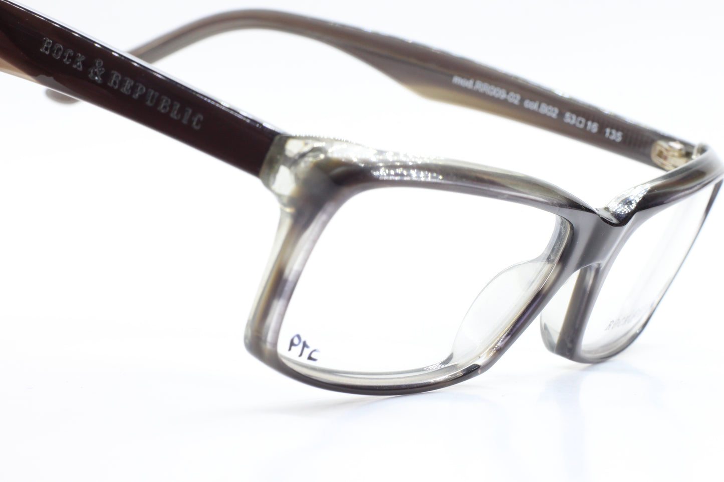 Rock & Republic RR009-02 B02 Black Gray Designer Italy Eyeglasses