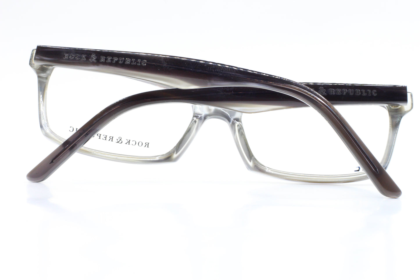 Rock & Republic RR009-02 B02 Black Gray Designer Italy Eyeglasses