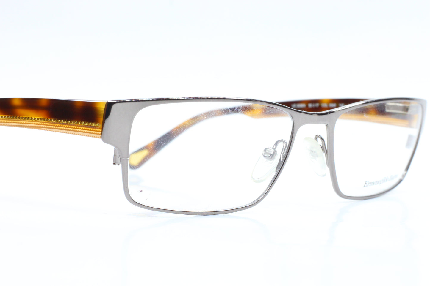 Ermenegildo Zegna VZ3099N 0568 Silver Havana Brown Italy Eyeglasses
