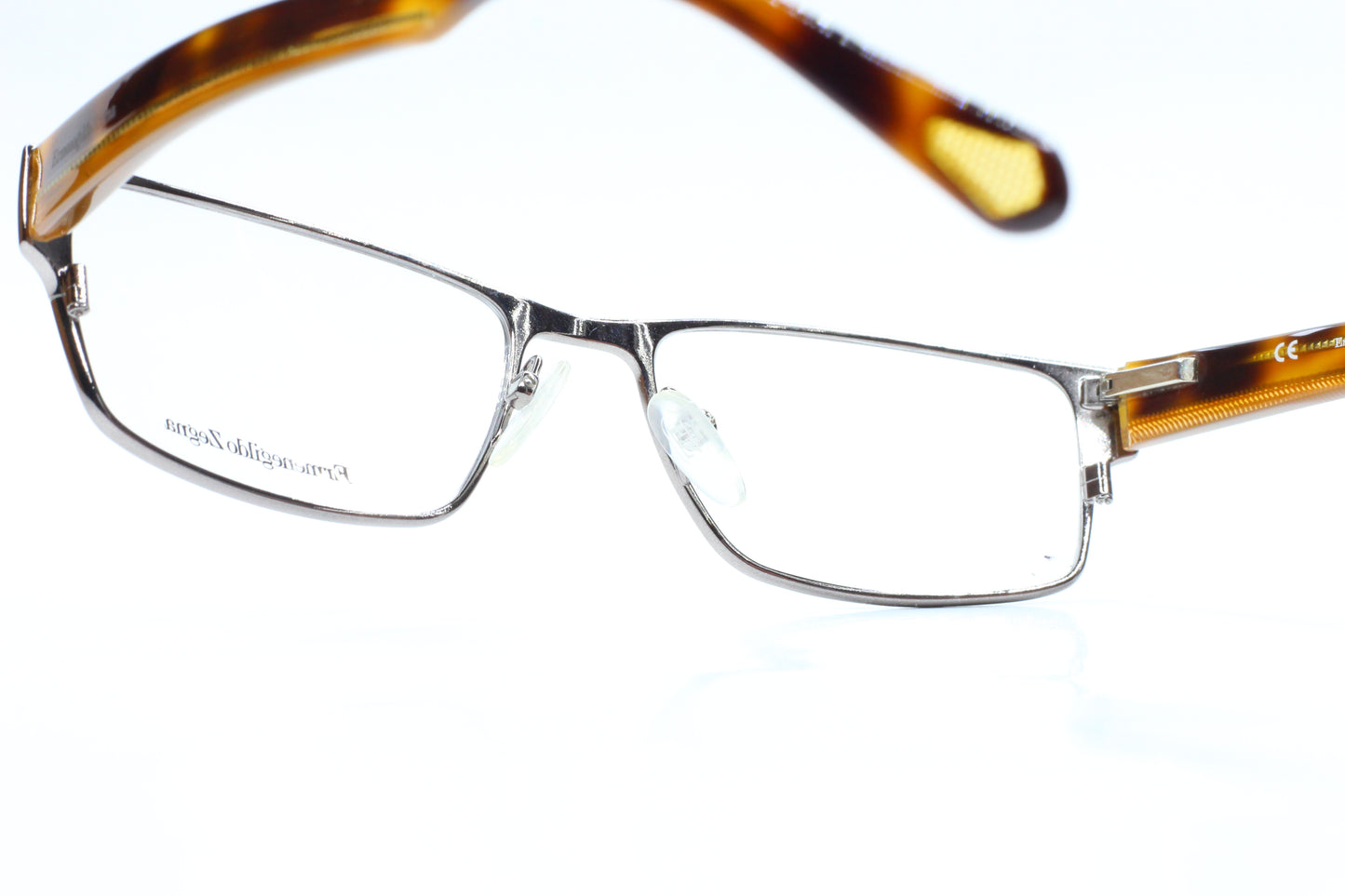 Ermenegildo Zegna VZ3099N 0568 Silver Havana Brown Italy Eyeglasses