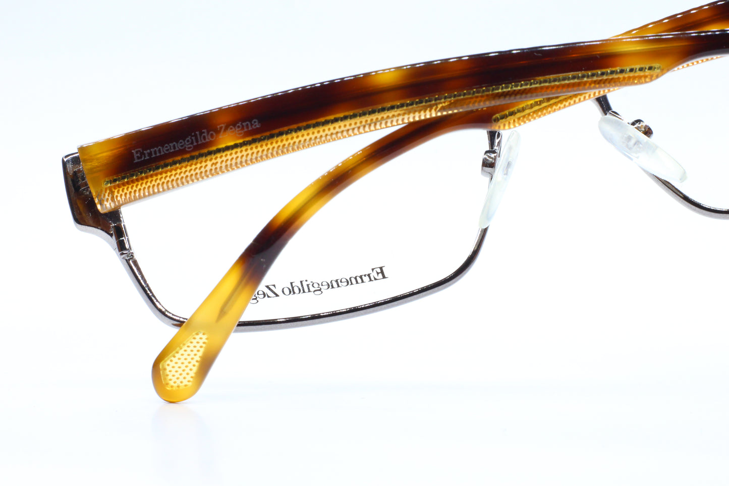 Ermenegildo Zegna VZ3099N 0568 Silver Havana Brown Italy Eyeglasses