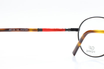 Gianfranco Ferre FF27204 Black Red Round Designer Italy Eyeglasses -Ma