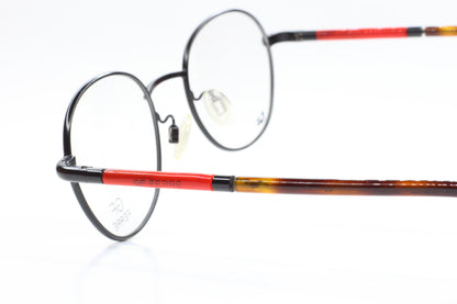 Gianfranco Ferre FF27204 Black Red Round Designer Italy Eyeglasses -Ma