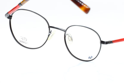 Gianfranco Ferre FF27204 Black Red Round Designer Italy Eyeglasses -Ma