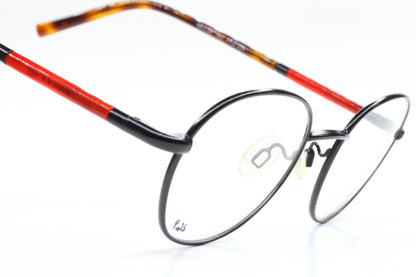 Gianfranco Ferre FF27204 Black Red Round Designer Italy Eyeglasses -Ma