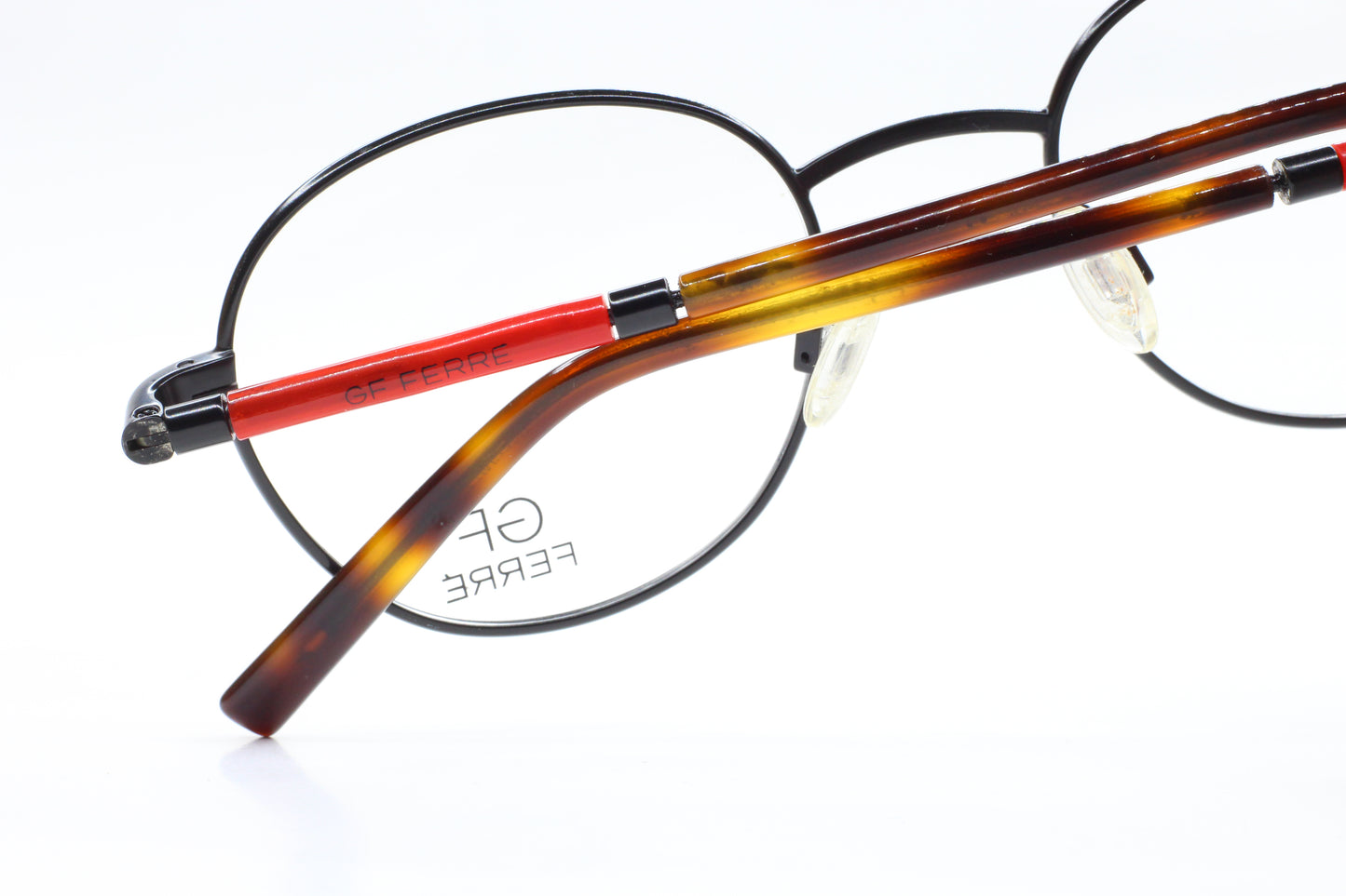 Gianfranco Ferre FF27204 Black Red Round Designer Italy Eyeglasses -Ma