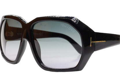 Tom Ford TF266 01B Elise Black Brown Luxury Italy Sunglasses -Wo