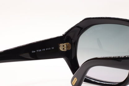 Tom Ford TF266 01B Elise Black Brown Luxury Italy Sunglasses -Wo