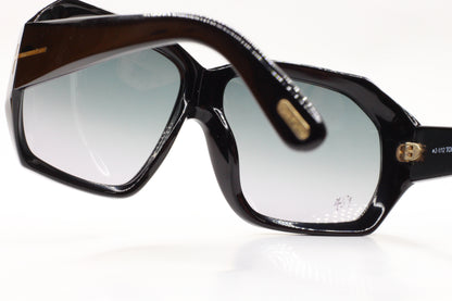 Tom Ford TF266 01B Elise Black Brown Luxury Italy Sunglasses -Wo